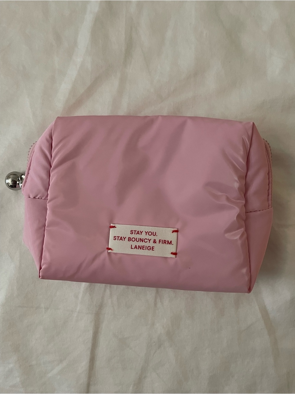Laneige Pink Cosmetic Pouch